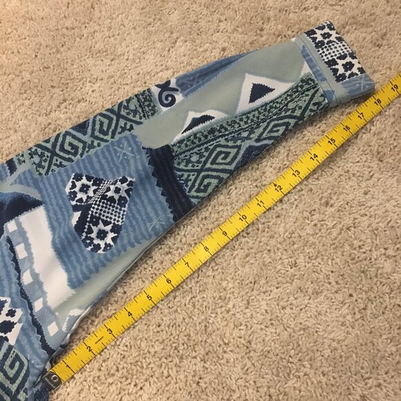 Vintage 90s Meandering Patchwork Button Up Dress Shirt - Picture 16 of 16